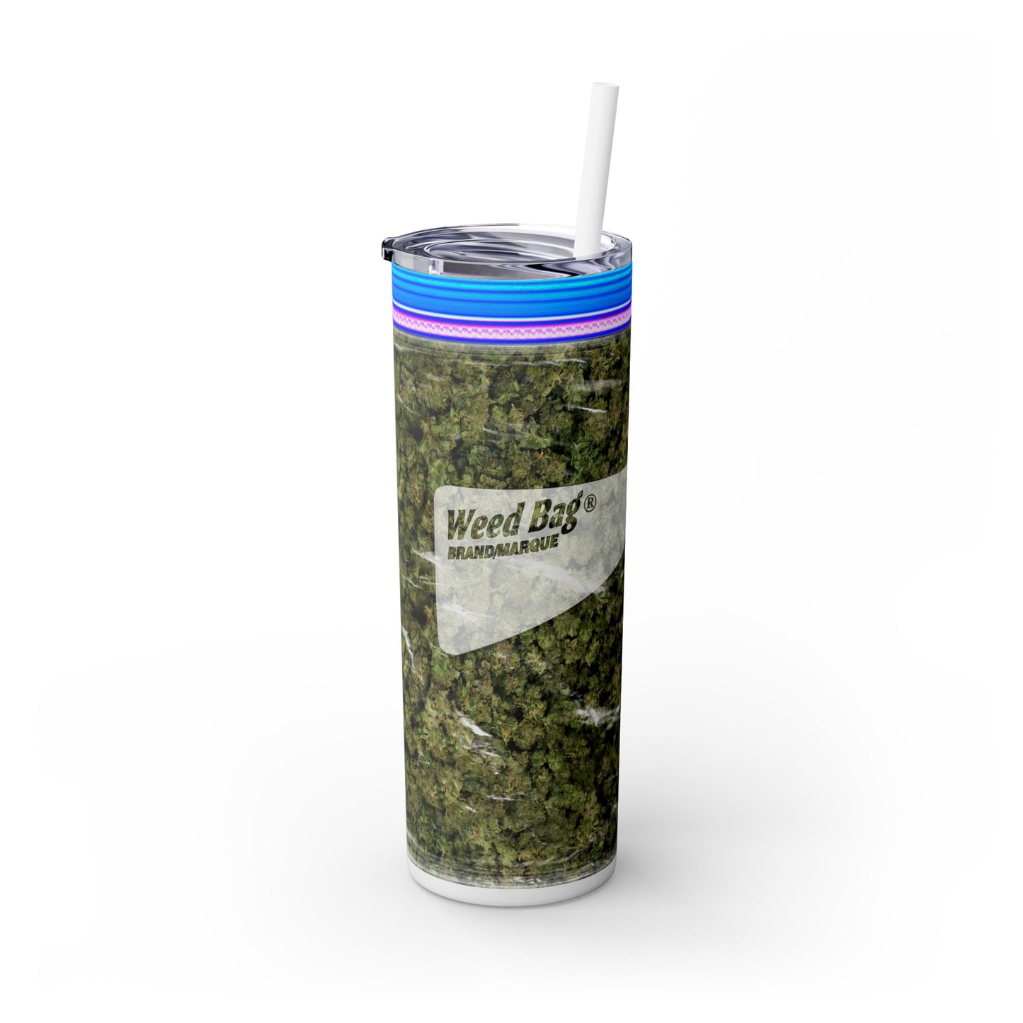 Weed Bag Tumbler with Straw, 20oz