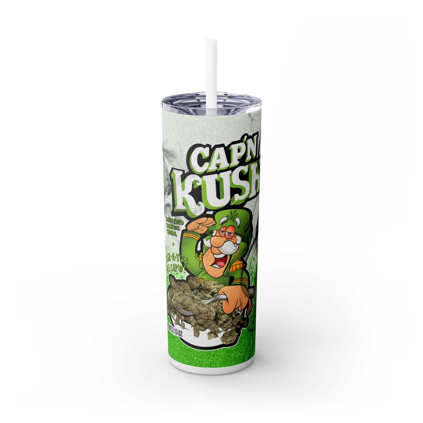 Captain Kush Light Tumbler with Straw, 20oz