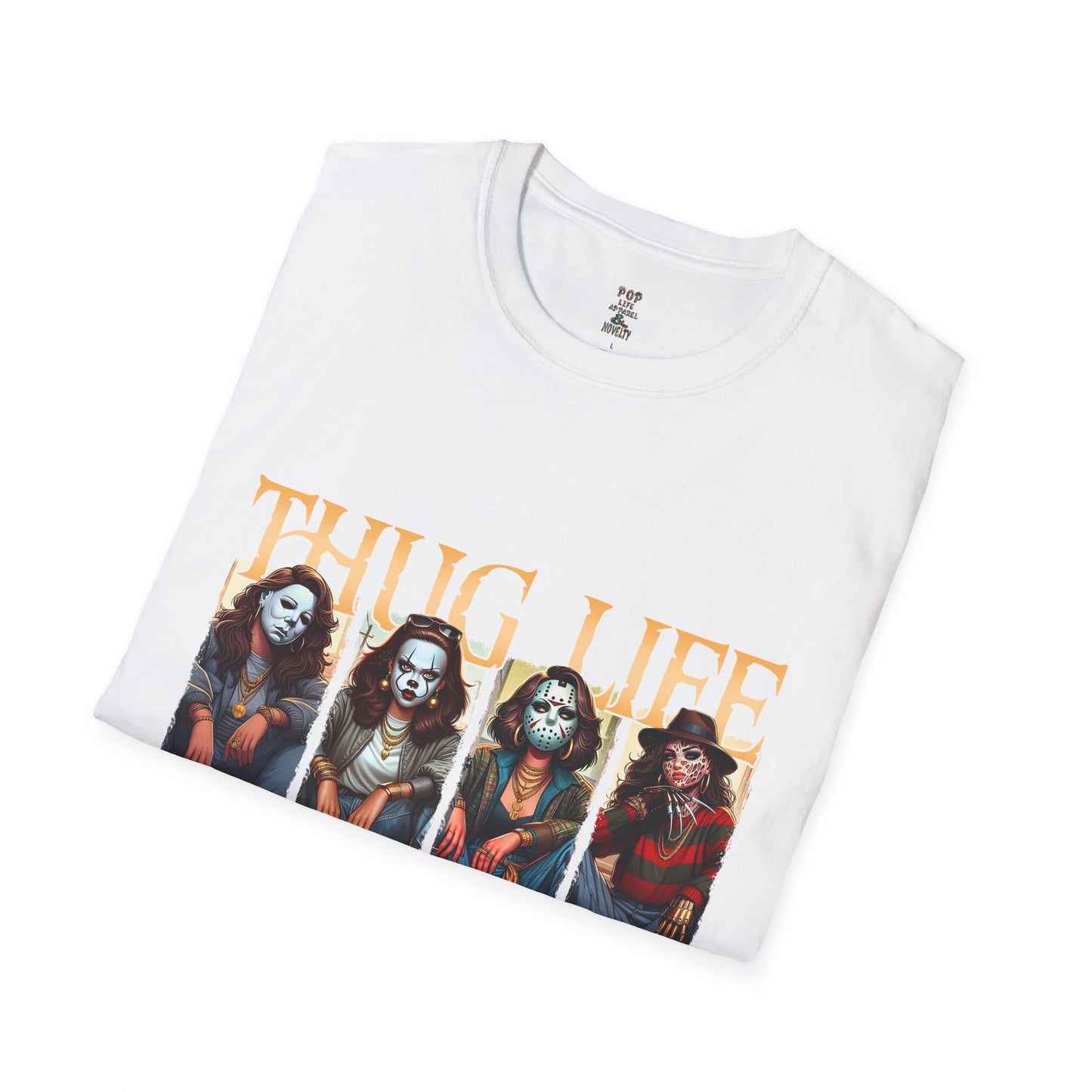 Thug Life Horror Chicks Unisex Softstyle T-Shirt