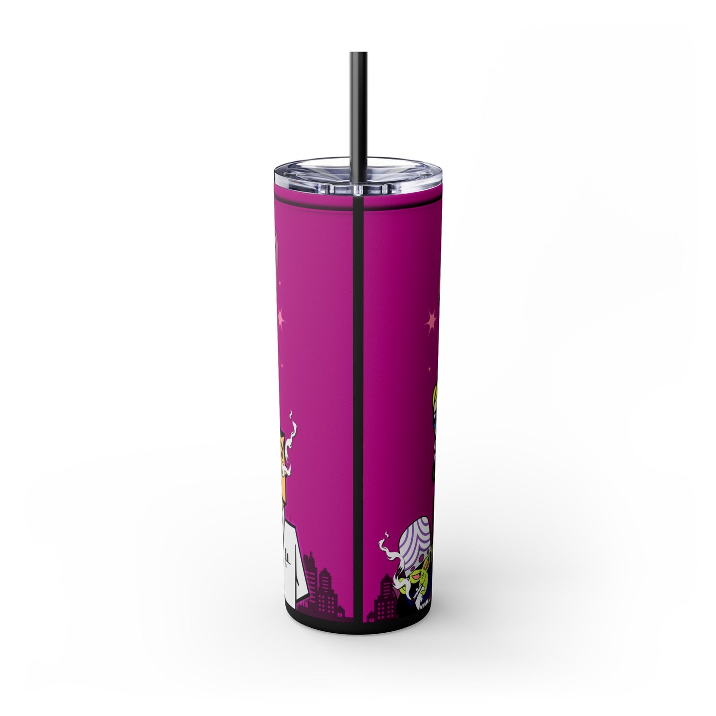 Flowerpuff Girls Tumbler with Straw, 20oz