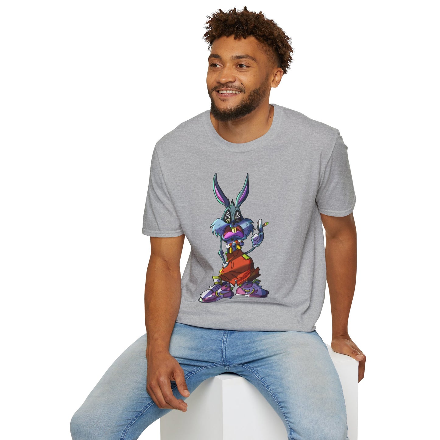 Crazy Bunny Unisex Softstyle T-Shirt