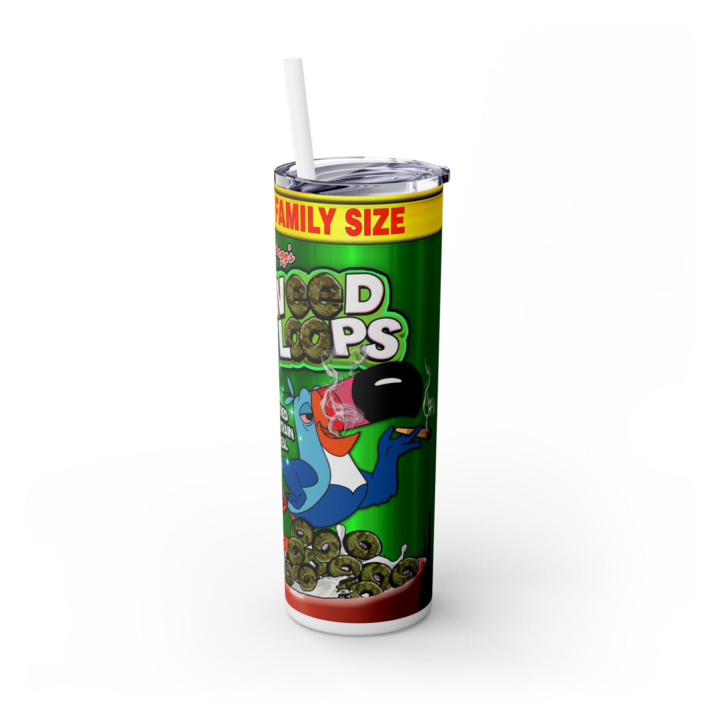 Weed Loops Tumbler with Straw, 20oz