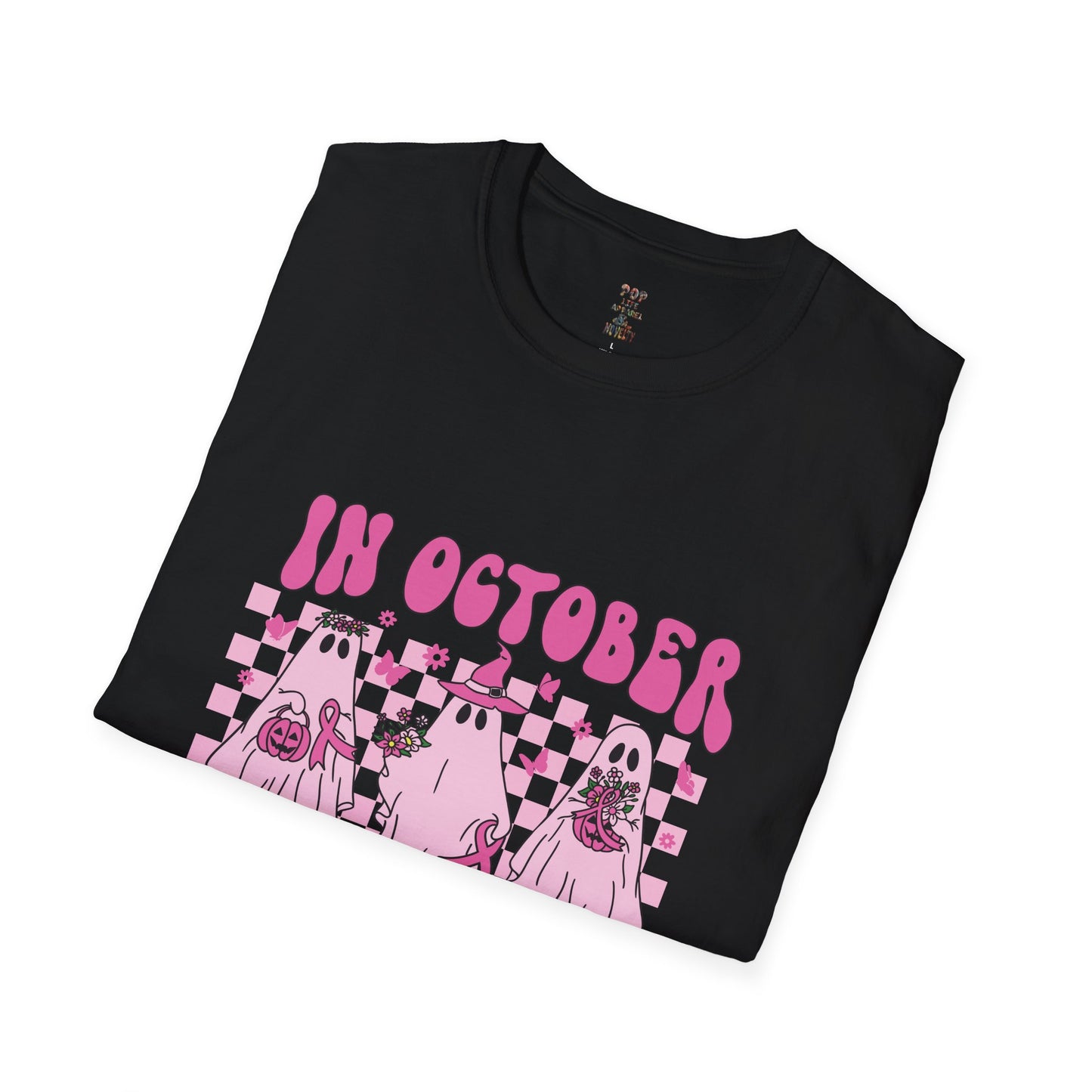In October We Wear Pink Ghost Softstyle T-Shirt