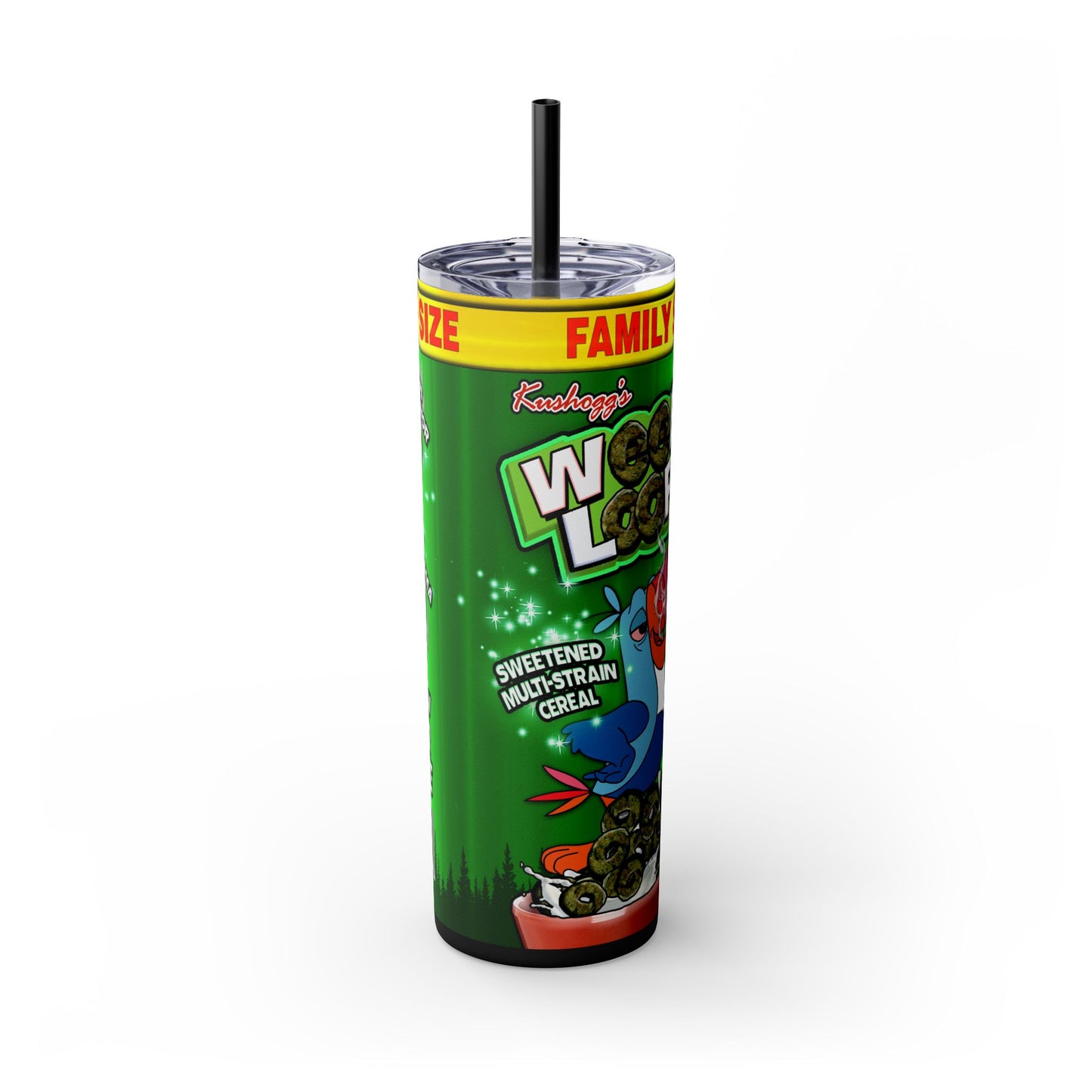 Weed Loops Tumbler with Straw, 20oz