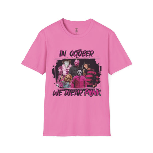 In October We Wear Pink / Dudes  Softstyle T-Shirt