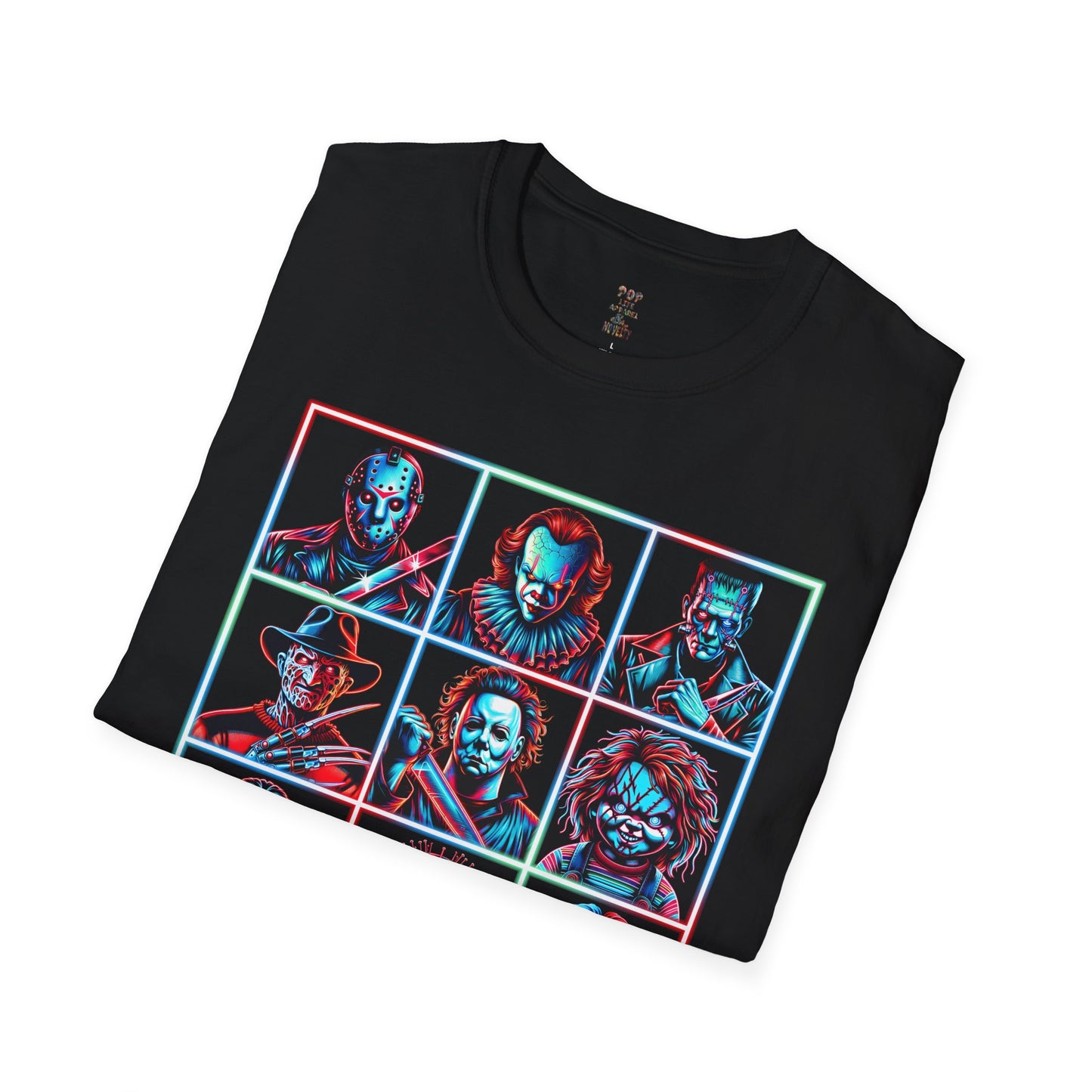 Horror Friends Tic Tac Toe Unisex Softstyle T-Shirt