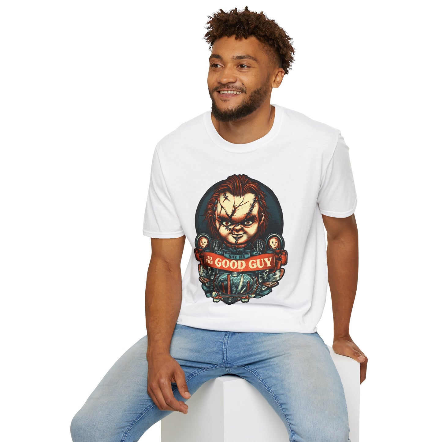 Say Hello to the Good Guy Unisex Softstyle T-Shirt