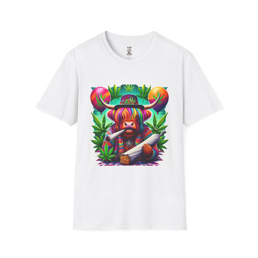 Spliff the Cow Unisex Softstyle T-Shirt