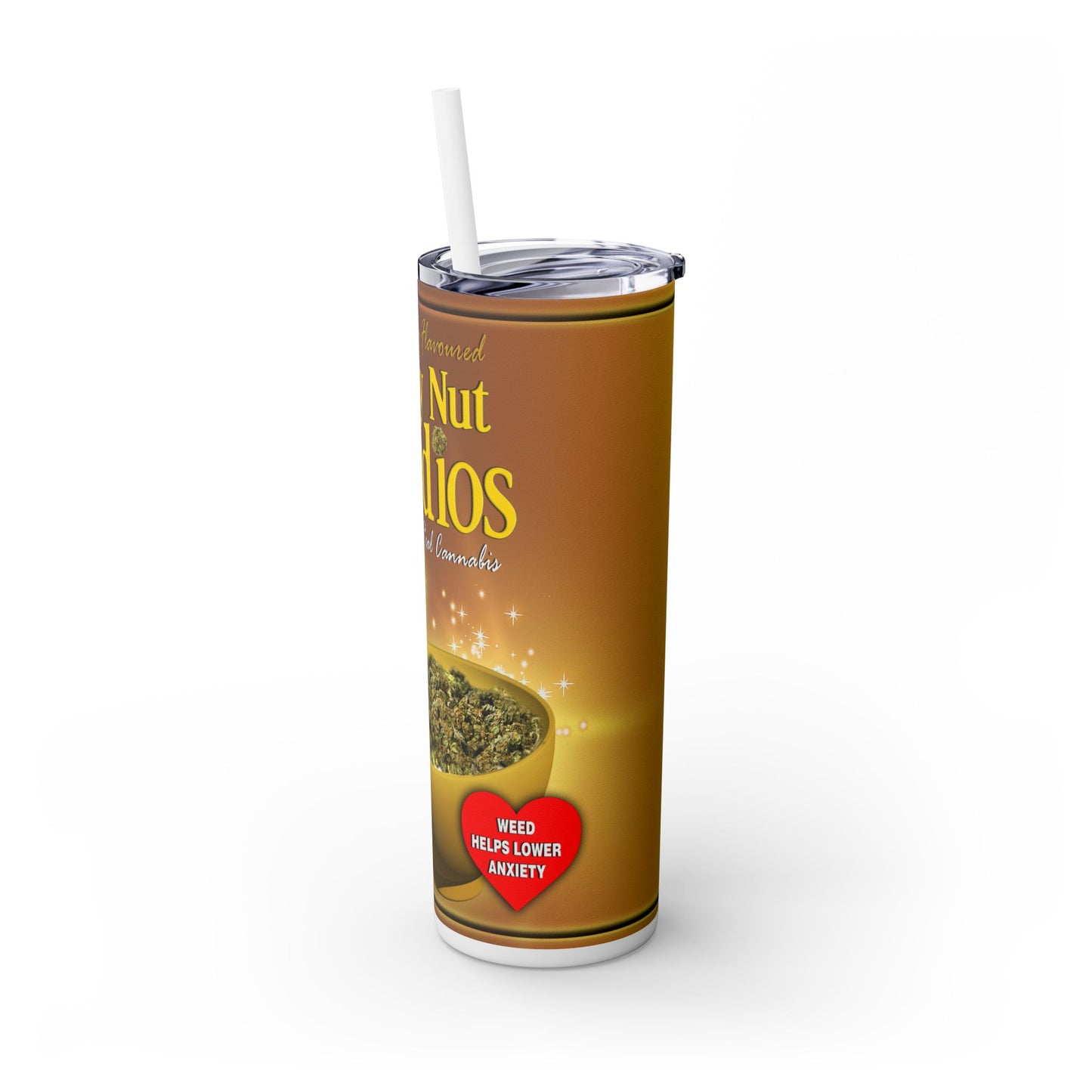 Honey Nut Weedios Tumbler with Straw, 20oz