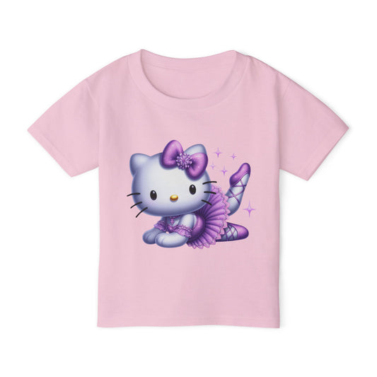 Purple Ballerina Kitty Shirt Heavy Cotton™ Toddler T-shirt