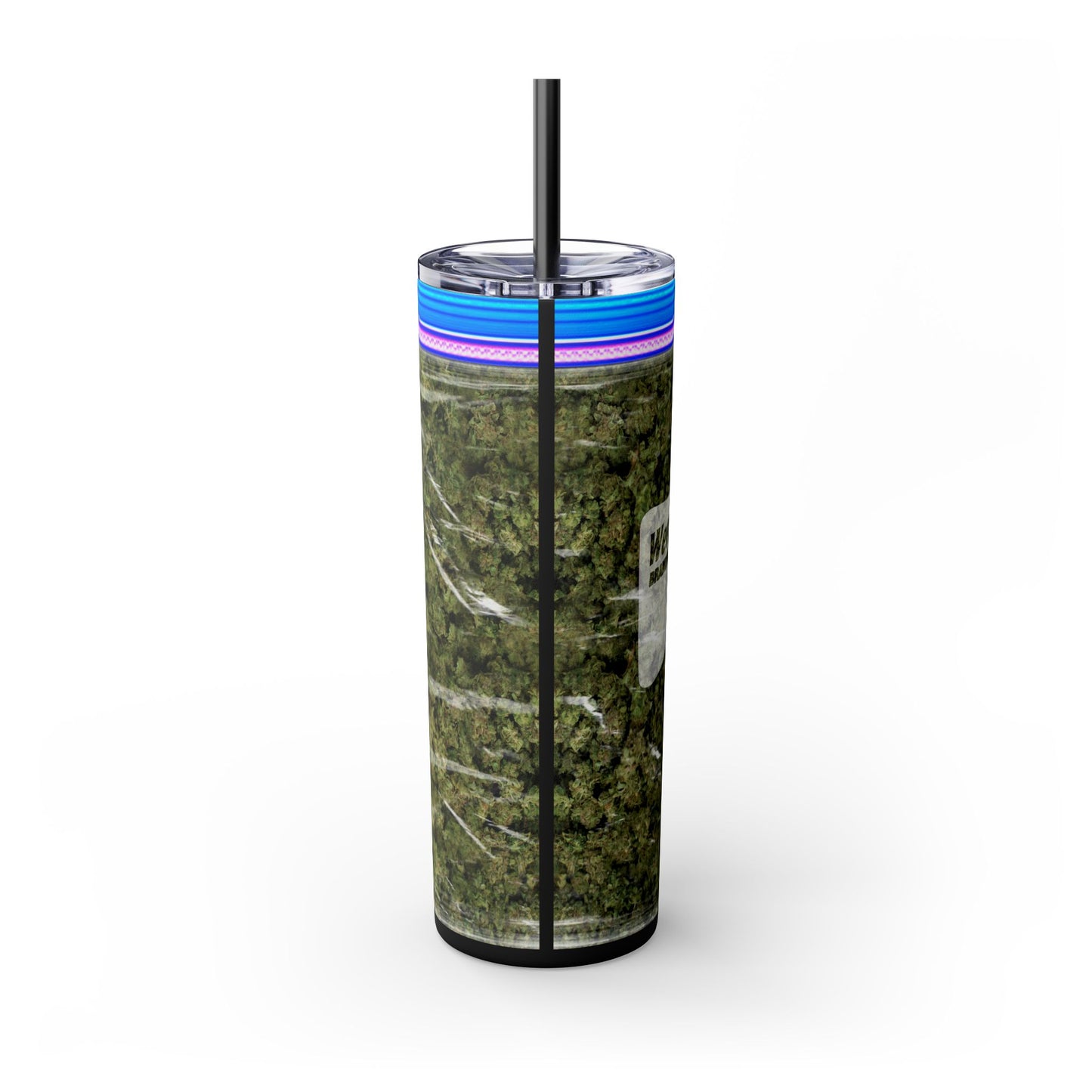 Weed Bag Tumbler with Straw, 20oz