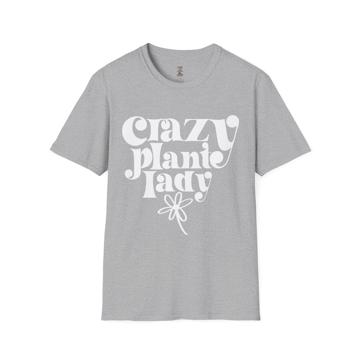 Crazy Plant Lady White Unisex Softstyle T-Shirt