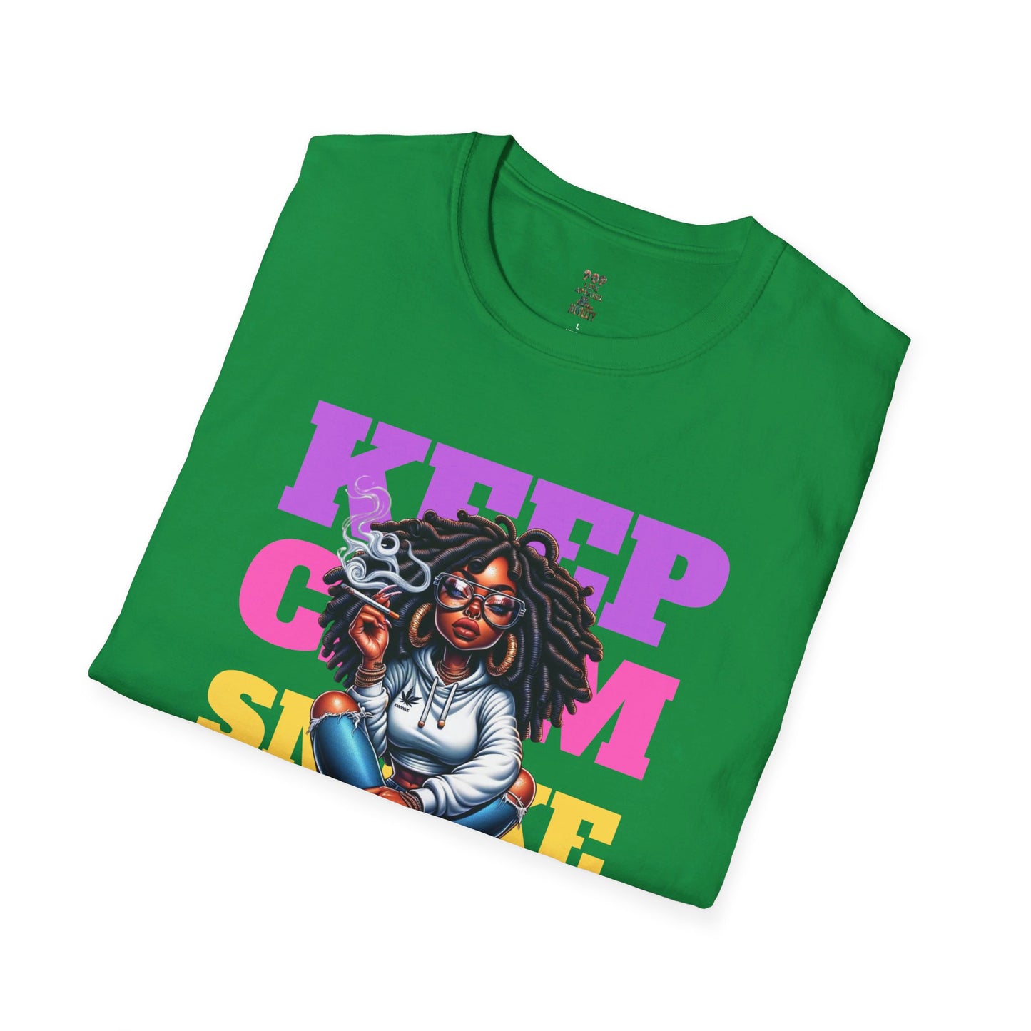 Keep Clam Smoke Weed Softstyle T-Shirt