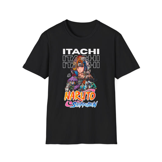 Natruto Itachi Collage Softstyle T-Shirt