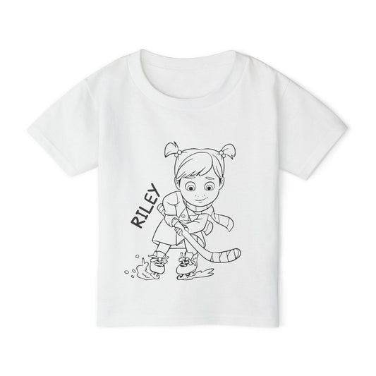 Riley Coloring Shirt Heavy Cotton™ Toddler T-shirt