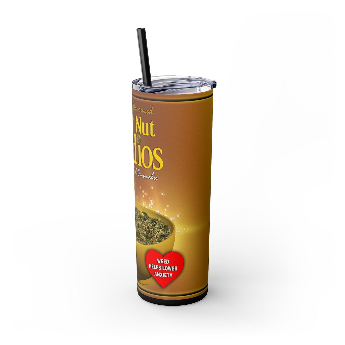 Honey Nut Weedios Tumbler with Straw, 20oz