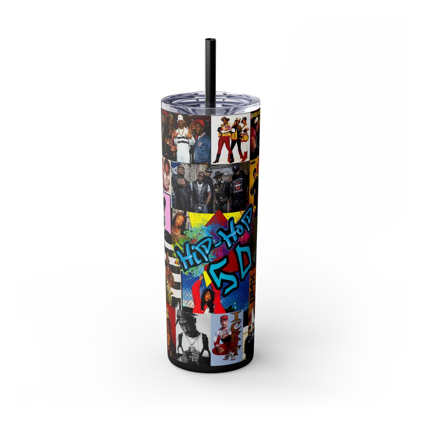 Hip Hop 50th Tumbler with Straw, 20oz