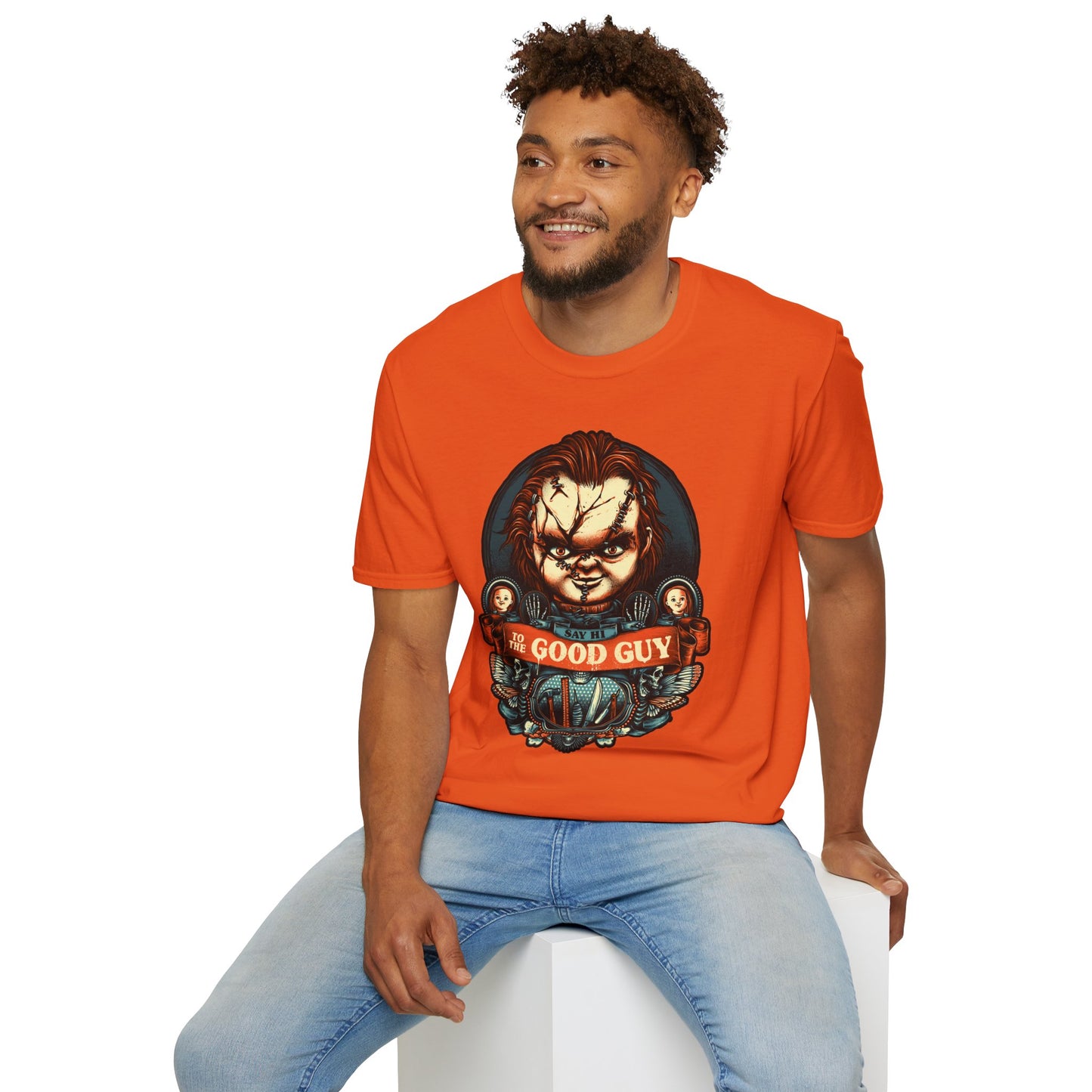 Say Hello to the Good Guy Unisex Softstyle T-Shirt