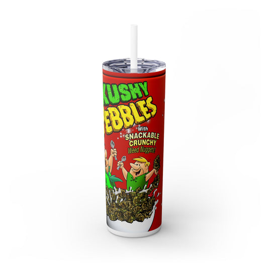 Kushy Pebbles Tumbler with Straw, 20oz