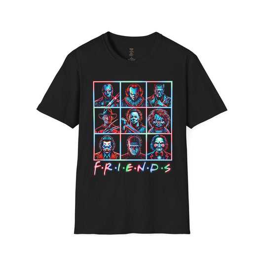 Horror Friends Tic Tac Toe Unisex Softstyle T-Shirt