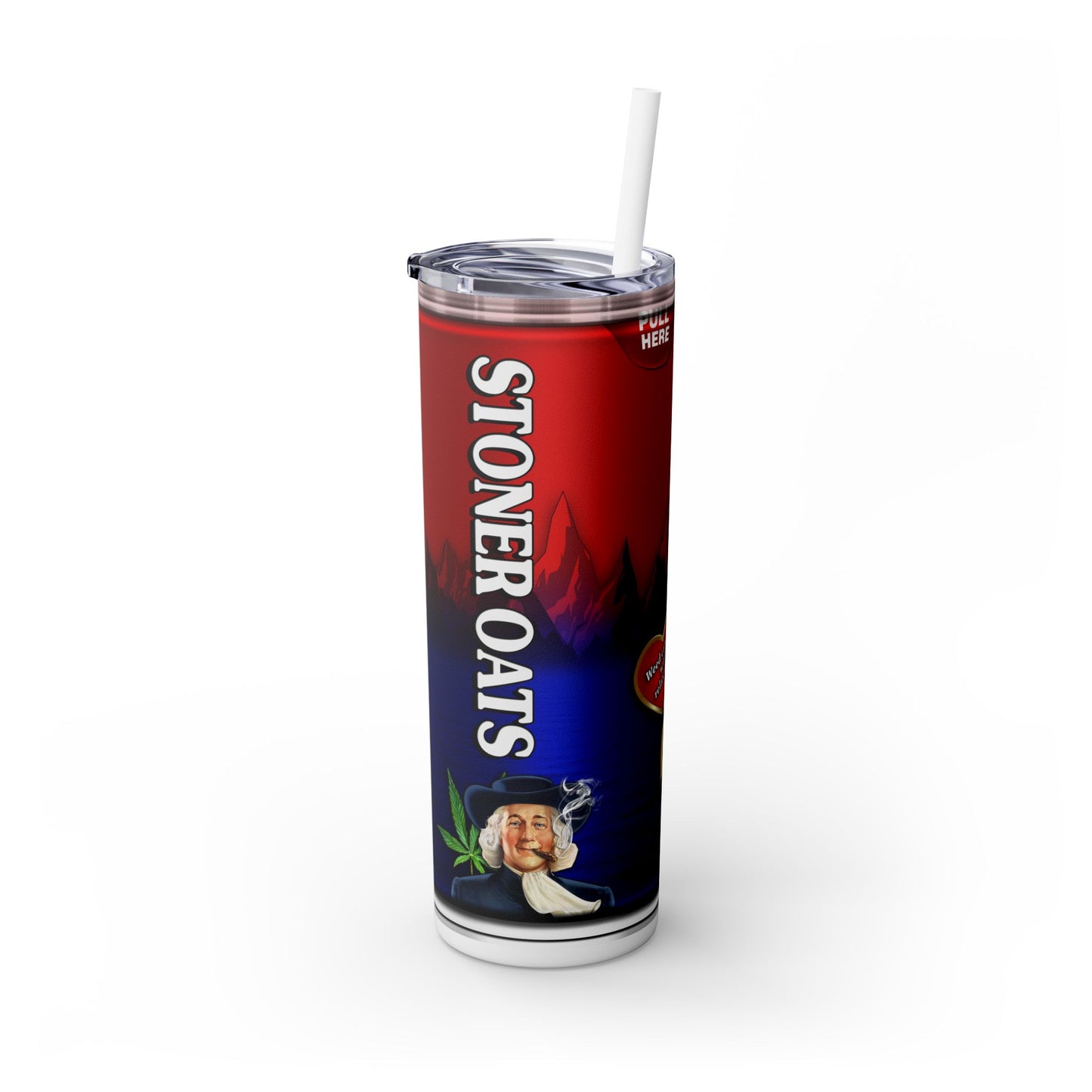 Stoner Oats Tumbler with Straw, 20oz