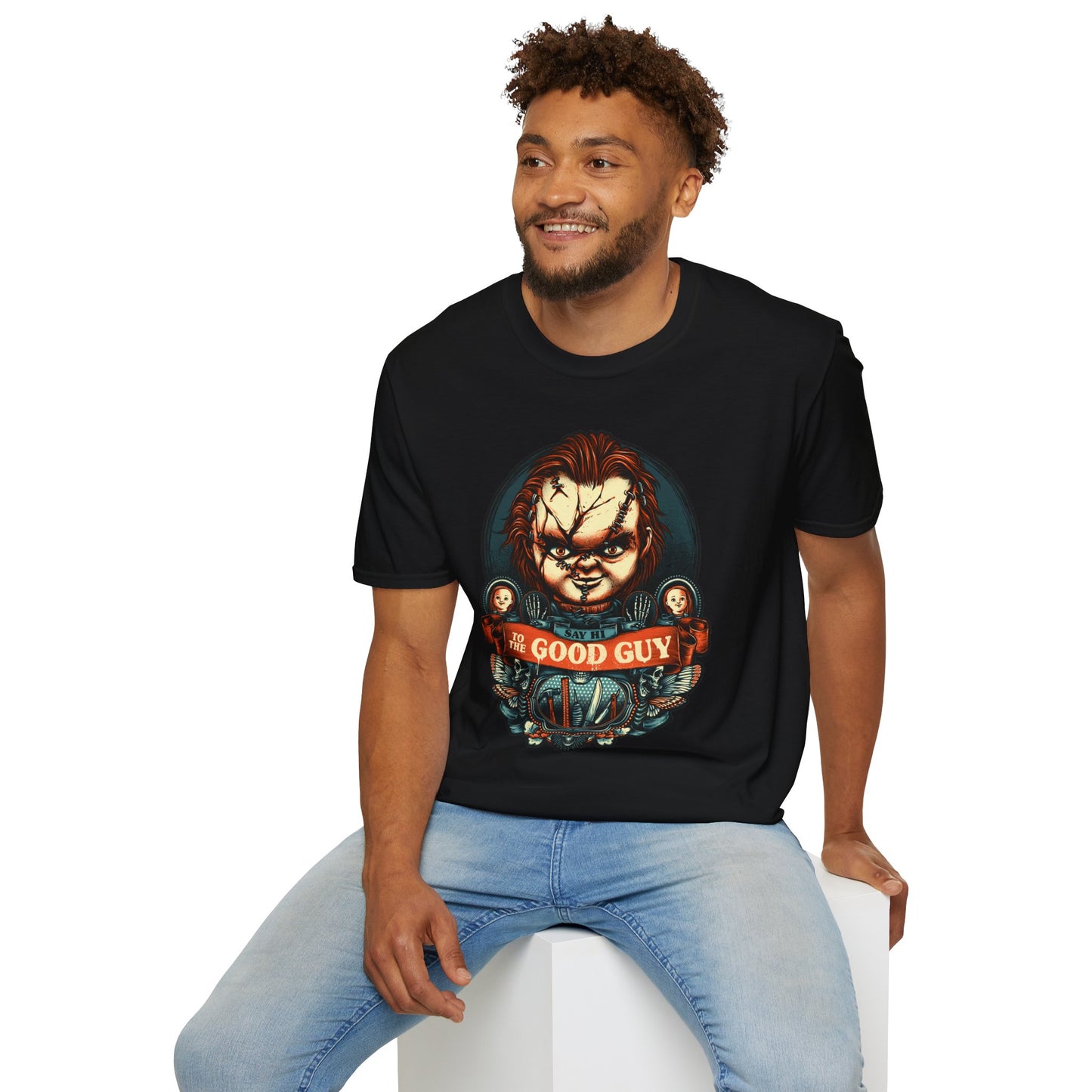 Say Hello to the Good Guy Unisex Softstyle T-Shirt