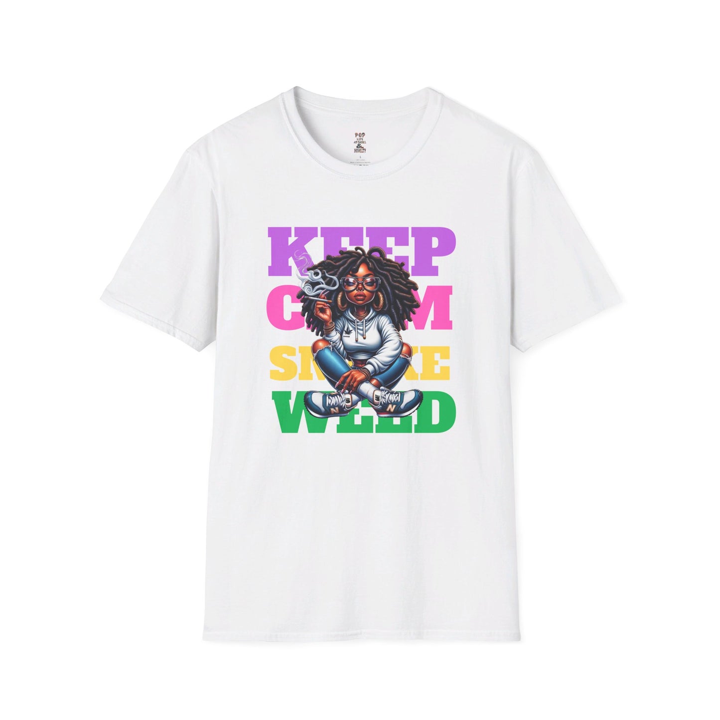 Keep Clam Smoke Weed Softstyle T-Shirt