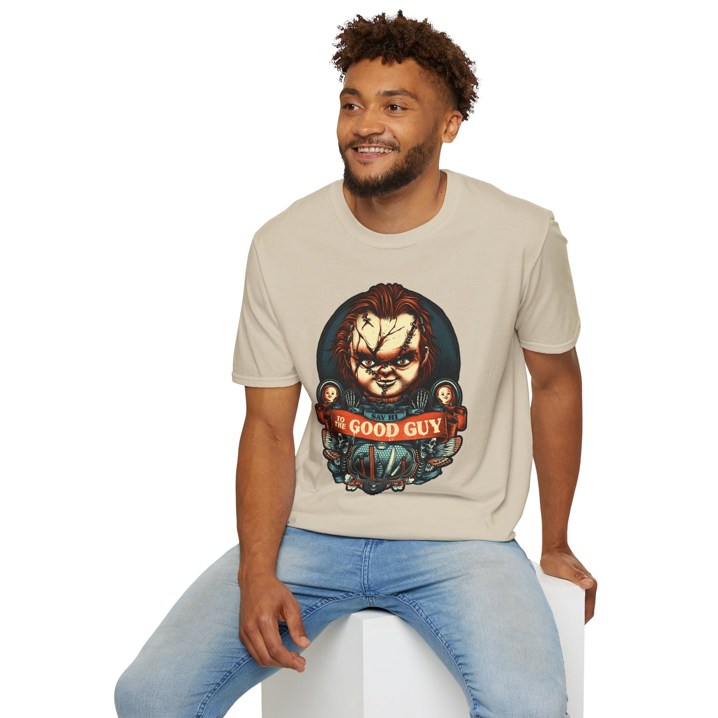 Say Hello to the Good Guy Unisex Softstyle T-Shirt