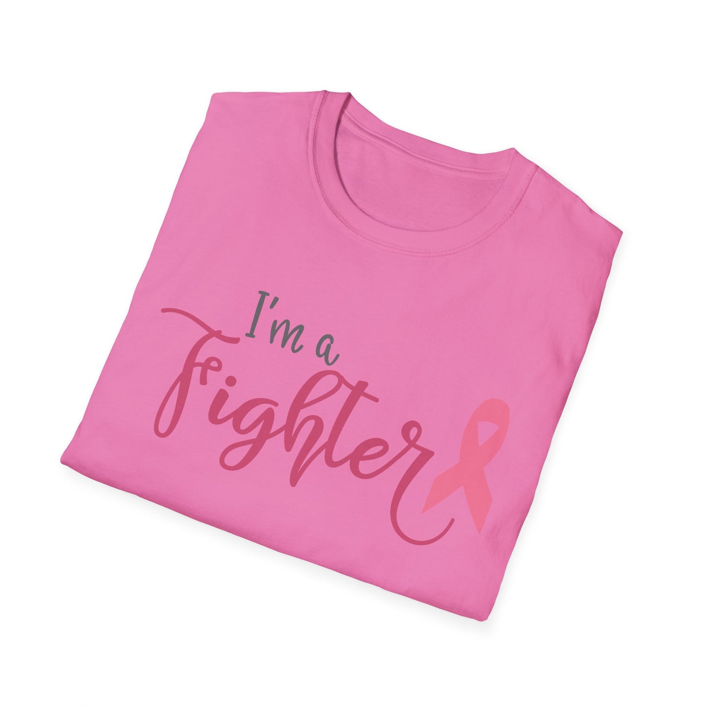 I Am a Fighter Ribbon Softstyle T-Shirt