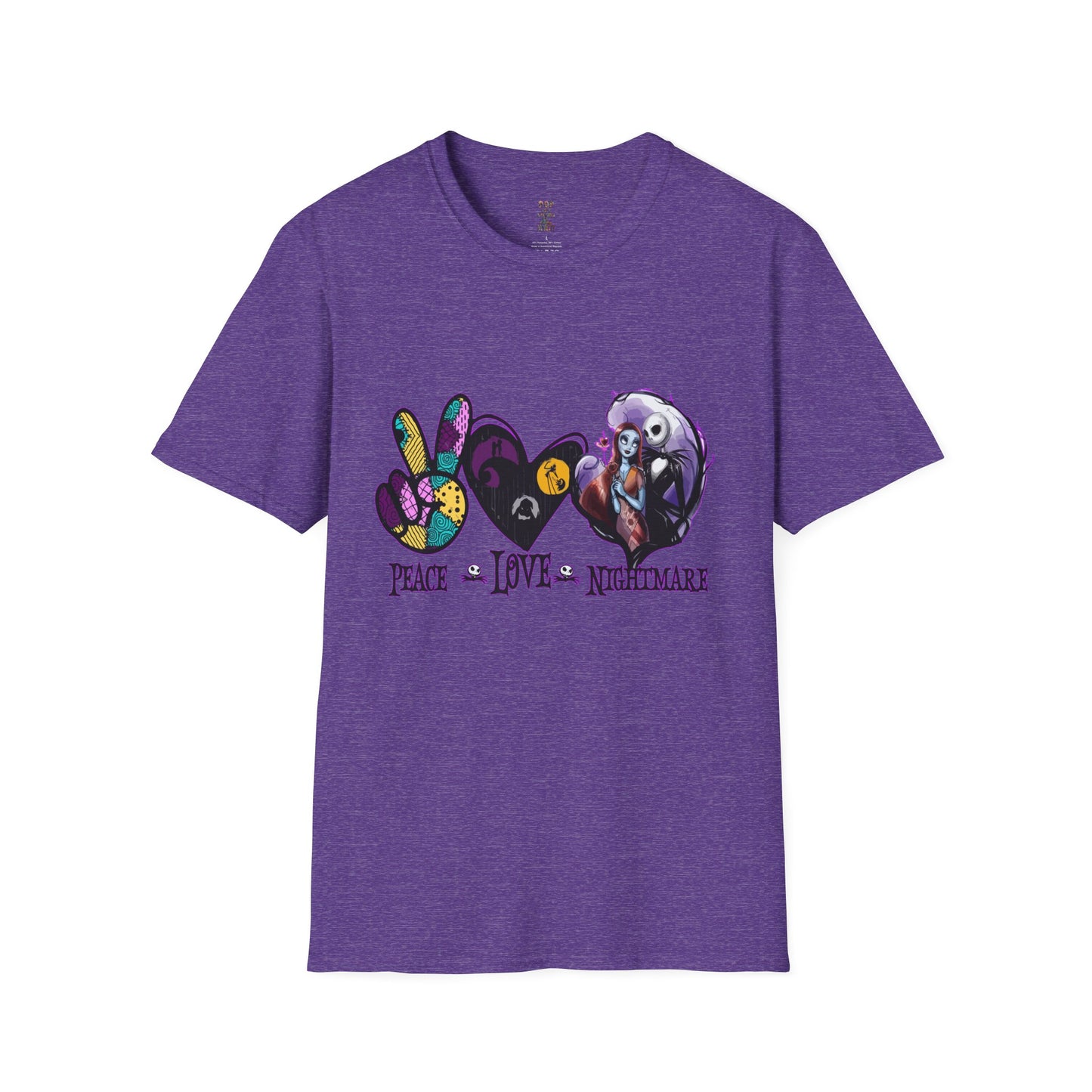 Peace, Love and Nightmare's Unisex Softstyle T-Shirt