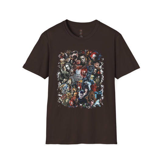 Horror Collage Unisex Softstyle T-Shirt