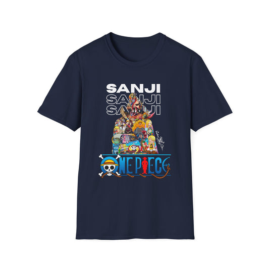 Sanji OnePiece Collage Softstyle T-Shirt